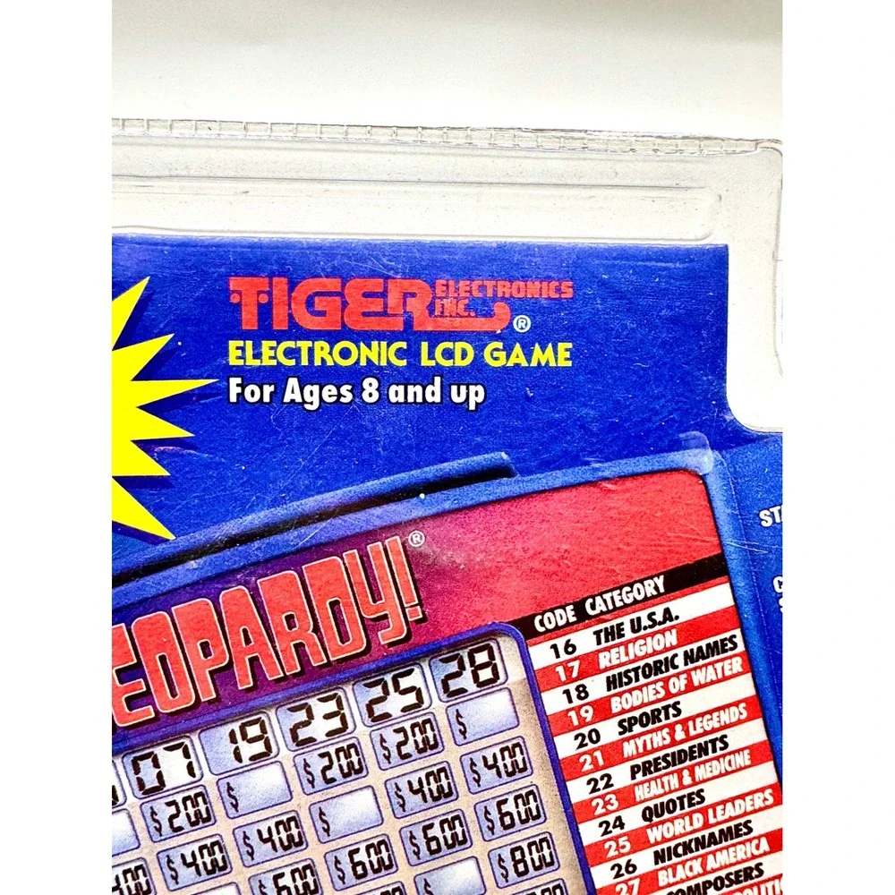 Vintage Tiger Electronics Jeopardy Handheld Game 1999 LCD Console 7-581-1